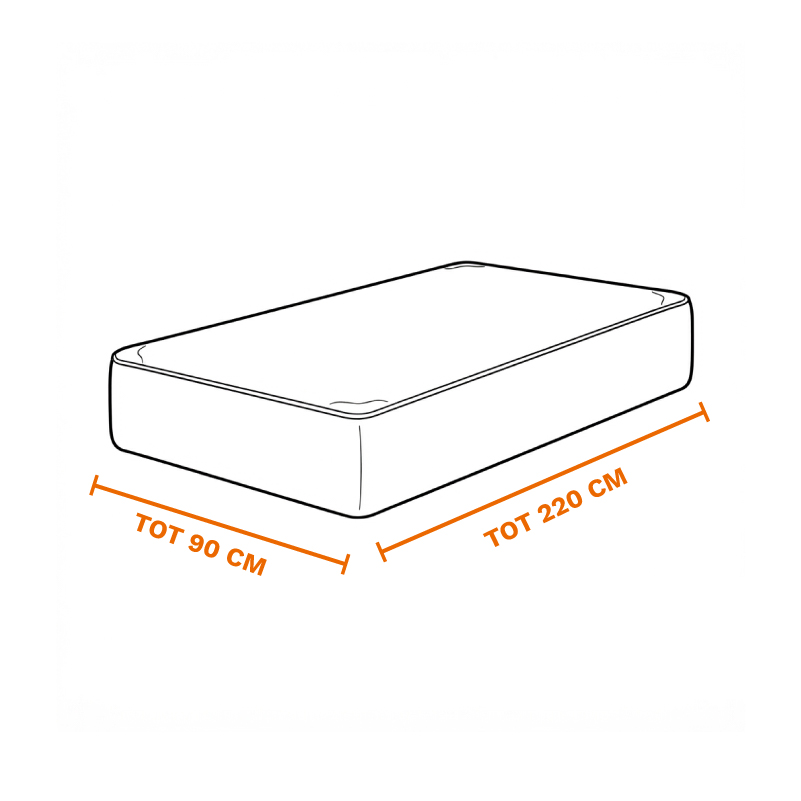Los matras tot 90 cm breed, tot 220 cm lang op laten halen door de meubel ophaalservice van vootzy