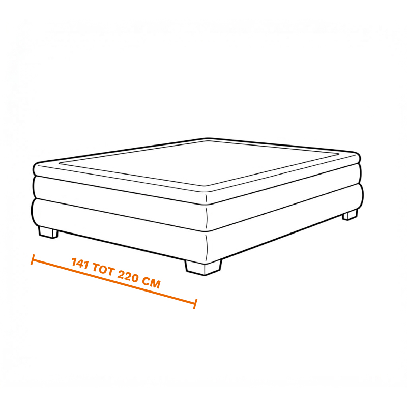 2 persoons bed tot 220 cm breed op laten halen door de meubel ophaalservice van vootzy
