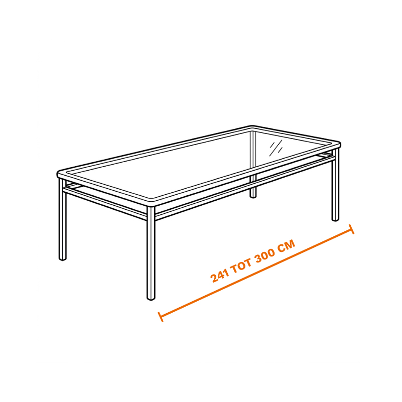 Tuin eettafel van glas of steen tot 300 cm op laten halen door de meubel ophaalservice van vootzy