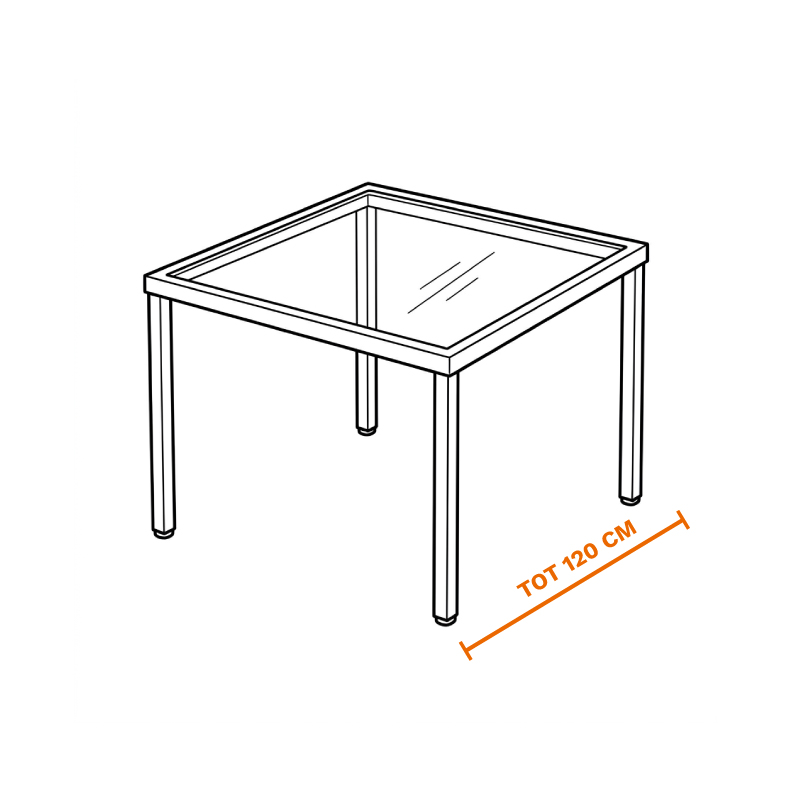 Tuin salontafel van glas of steen op laten halen door de meubel ophaalservice van vootzy
