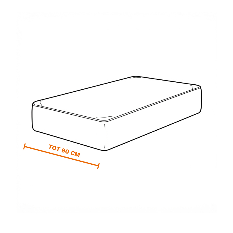 Matras tot 90 cm breed op laten halen door de meubel ophaalservice van vootzy