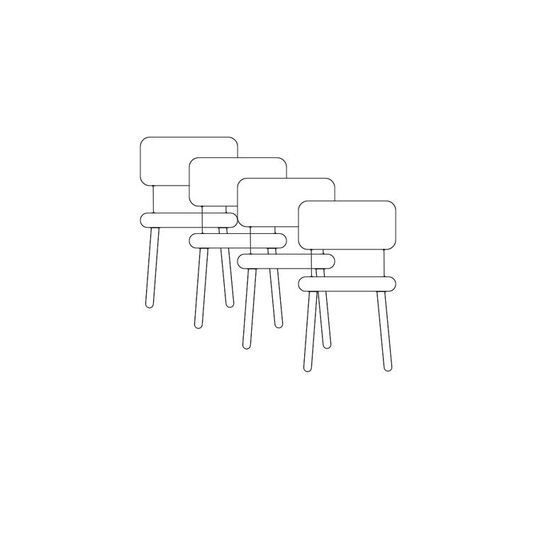 stoel, eettafelstoel set tot 4 stuks