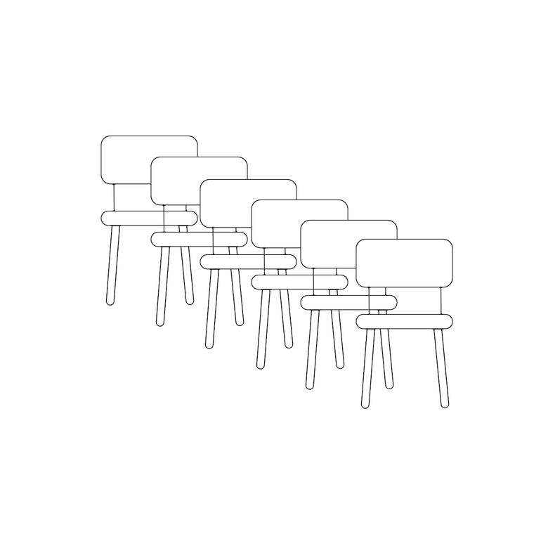 stoel, eettafelstoel set tot 6 stuks